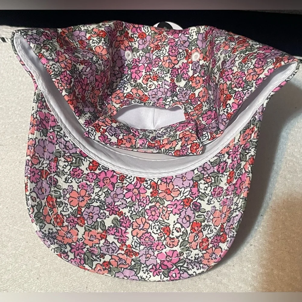 🔴‎ 3/$12 Wonder Nation Girl’s Floral Butterfly Embroidered Baseball Cap! NWT!